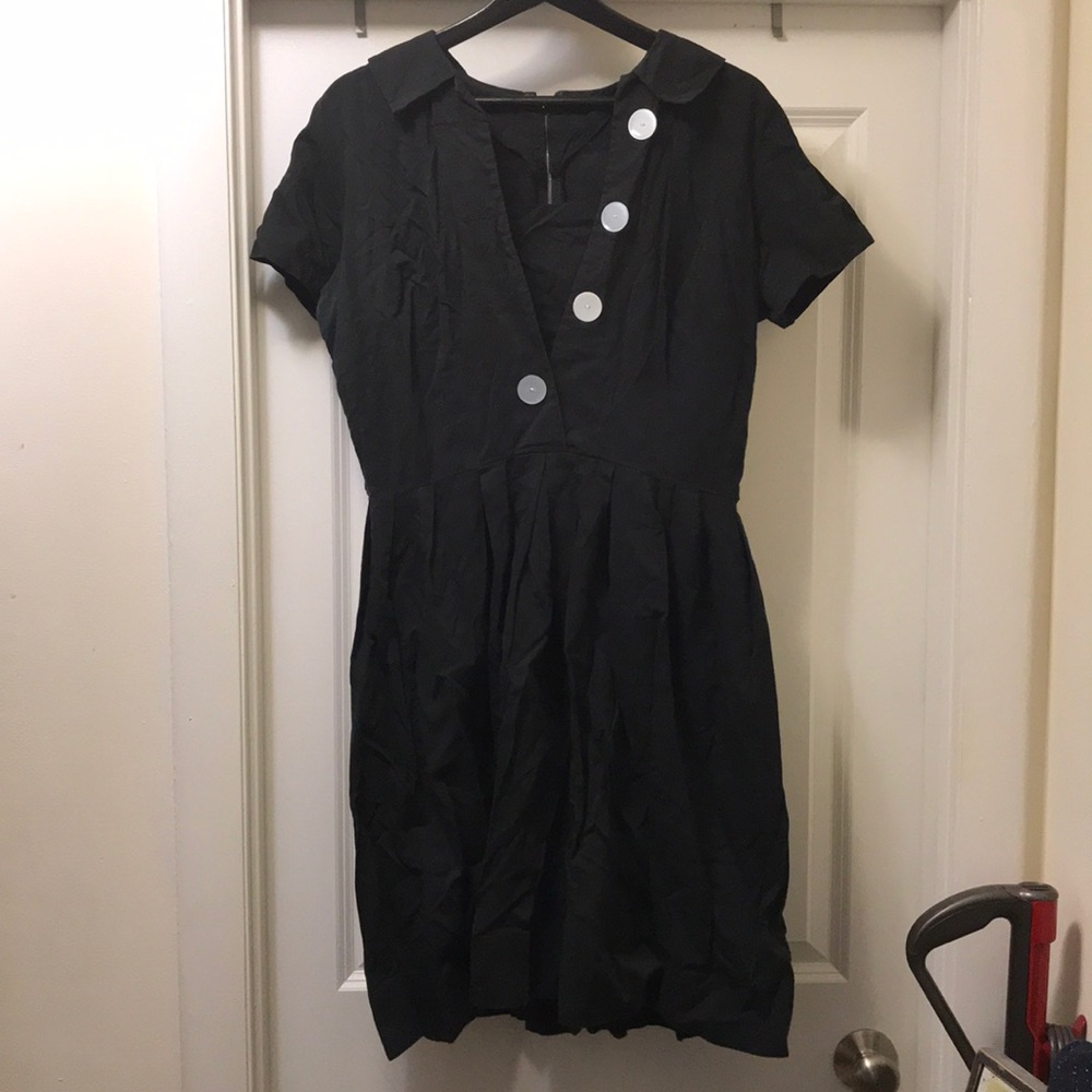 Vintage 60’s black cotton dress